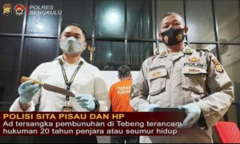 Pelaku Pembunuhan di Tebeng Terancam Hukuman Penjara 20 Tahun