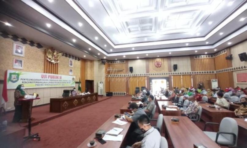 Pemprov Bengkulu Gelar Uji Publik Tahap II Perumusan KLHS RPJMD 2021-20226