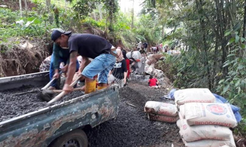 Satgas TMMD Terus Kebut Pembangunan Fisik Bersama Warga