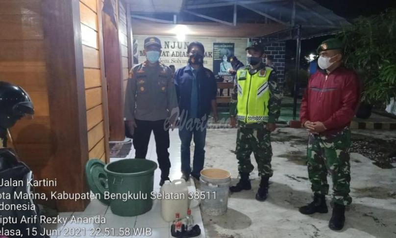 Polsek Kota Manna dan Koramil Razia Warung Tuak