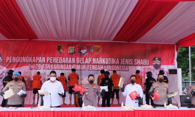 Ditjenpas Puji Kinerja Polri Gagalkan Peredaran 1.129 Ton Sabu jaringan Internasional