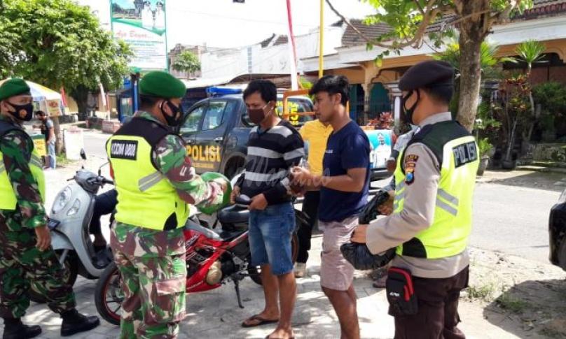 Kodim 0808/Blitar Gencarkan Patroli Disiplin Protokol Kesehatan