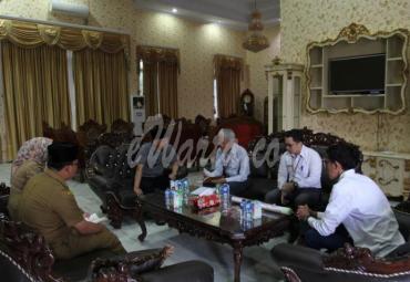 Gubernur Bengkulu (H Rohidin Mersyah) terima kunjungan perwakilan PT Hutama Karya di Rumah Dinas Wakil Gubernur