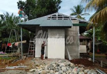 Penampakan pembangunan Mushola di lokasi TMMD Seluma