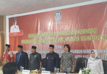 Staff Ahli Bidang ekonomi, keuangan dan pembangunan mewakili Gubernur Bengkulu