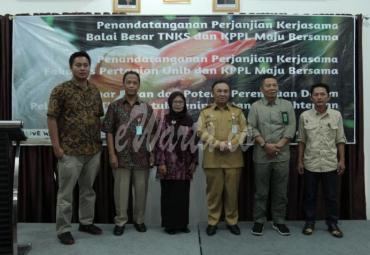 Penandatanganan perjanjian kerjasama Balai Besar TNKS dan KPPL Maju Bersama