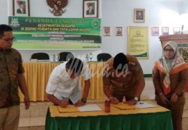 Penandatanganan MoU Dinas PUPR dengan Kejari Kota Bengkulu