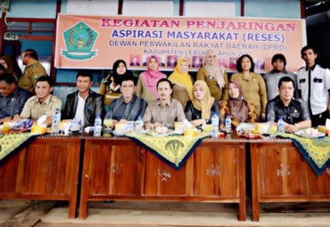Anggota DPRD Lebong dapil III laksanakan Reses