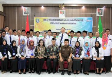 Diklat teknis pengadaan barang jasa dan workshop sertifikasi kompetensi