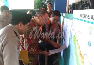 Gubernur Pantau Kondisi Terkini Posko Terpadu BPBD Bengkulu