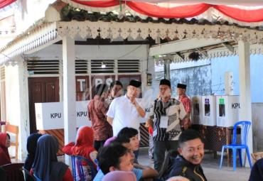 Pemantauan Pemilu serentak oleh Gubernur Bengkulu  bersama Forkopimda