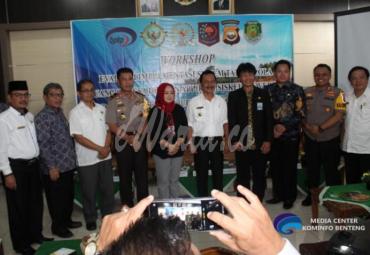 Workshop evaluasi implementasi sistem tata kelola keuangan desa dengan aplikasi siskeundes, di Aula Pemkab Bengkulu Tengah rabu (27/03).