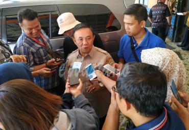 Sekda Provinsi Bengkulu, Nopian Andusti saat memberikan keterangan kepada awak media