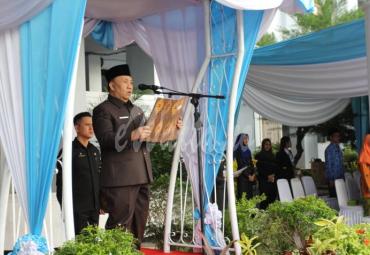 Sekda Provinsi Bengkulu, Nopian Andusti Inspektur Upacara peringati Harganas dan Hani
