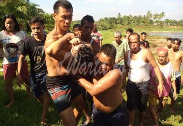 Korban tenggelam (Ikbal) warga Desa Alun 2 Tanjung Agung Palik, meninggal