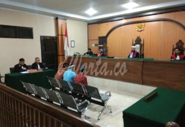 Sidang mantan anggota PPK Ulu Talo, Seluma. Bengkulu