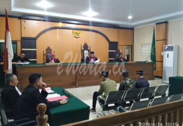 Sidang vonis 3 terdakwa mantan PPK Ulu Talo Kabupaten Seluma, Bengkulu
