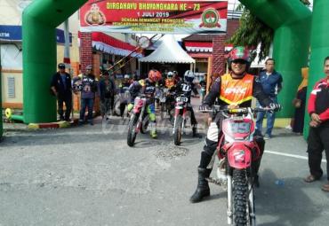 Meriahkan HUT Bhayangkara ke-73, Polres Lutra gelar Trail Adventure