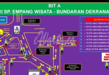 Lebaran, Hindari kemacetan Polres Kota Bengkulu terapkan rekayasa lalu lintas