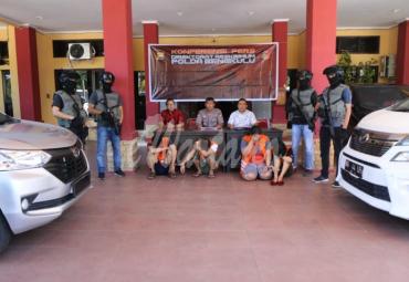 Polda ekspos tangkapan 4 pelaku penggelapan mobil dan larikan anak bawah umur