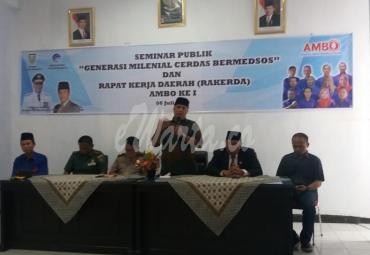 Kepala Dinas Kominfotik Provinsi Bengkulu, Jaduliwan saat memberikan Sambutan