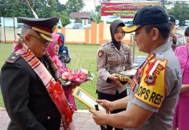 Satu perwira Polres Luwu Utara, masuk masa purna bhakti