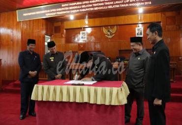 Paripurna Persetujuan Pertanggungjawaban Raperda APBD 2018 