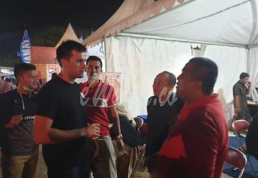 Kepala Dinas Kominfotik provinsi Bengkulu, Jadulliwan saat di temui di Stand milik Diskominfotik
