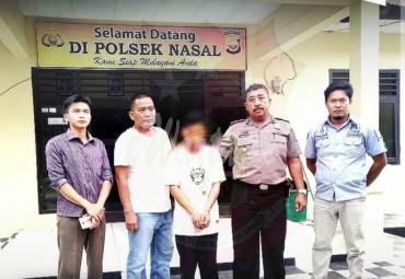 Pelaku tak berkutik lagi di hadapan petugas