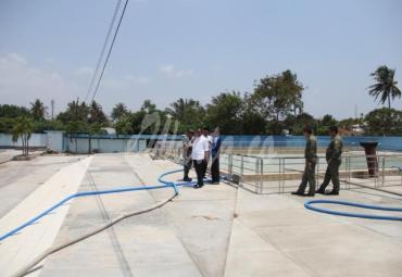 Sidak, Wagub temukan masih banyak yang perlu dipersiapkan terkait hal-hal yang kurang diperhitungkan seperti podium dan lampu penerangan atau sekedar finishing. 