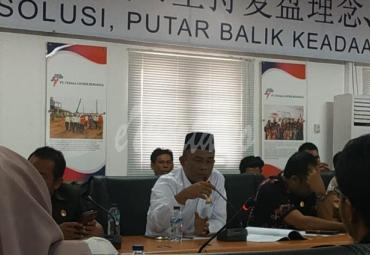Ketua dan Komisi II Dewan Kota Bengkulu, saat melakukan sidak dan berdialog dengan pihak managemen
