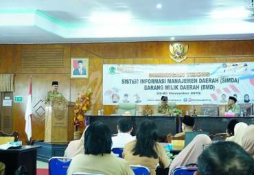 Pemerintah Kabupaten Rejang Lebong melaksanakan Bimbingan Teknis Sistem Informasi Manajemen Daerah (SIMDA) Barang Milik Daerah