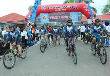 Para peserta fun bike ditantang menaklukan rute sejauh 11 km dari Mako Lanal melintasi jl.  RE Martadinata,  Bumi Ayu masuk ke jalan raya Betungan,  simpang kandis dan finish kembali di Mako Lanal.