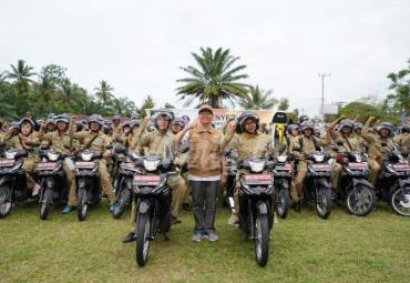 PPL sangat bersyukur diberikan kendaraan oleh Gubernur sebagai operasional di lapangan, mungkin selama ini belum pernah mendapatkan perhatian seperti ini