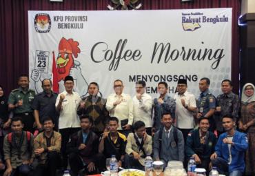 Coffee morning KPU bersama Pemprov dan lintas sektoral.