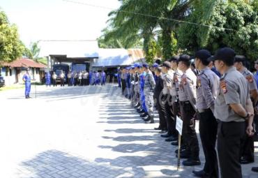 Apel Kesiapan pelaksanaan Ops Pukat Nala 2019 dilapangan Mako Dit Polair Polda Bengkulu.