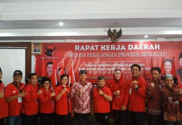 Semangat PDIP provinsi Bengkulu Memenangkan Pilkada.