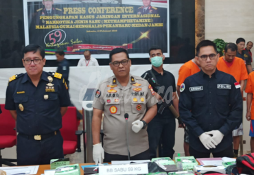 Karo Penmas Divhumas Polri saat memberikan penjelasan di Gedung Bareskrim Polri, Jakarta Selatan, Rabu(12/02/2020).