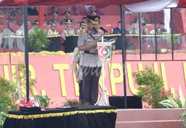 Kapolda Bengkulu Irjen Pol. Drs. Supratman, MH, pagi hari ini Senin (02/03) menjadi Inspektur Upacara Penutupan Pendidikan Pembentukan Bintara Polri TA 2019/2020
