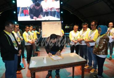 Penandatanganan kesepakatan MoU Pemkot dengan Perbankan, PHR, 