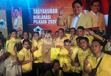 Bupati Kabupaten Luwu Utara, Hj. Indah Putri Indriani sudah di pastikan akan diusung partai Golkar.