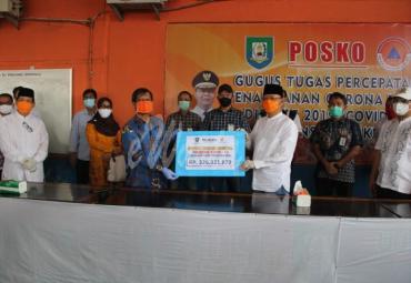 Bentuk bantuan yang disampaikan BUMN di Bengkulu berupa APD dan alat kesehatan lainnya senilai 326 juta rupiah lebih.
