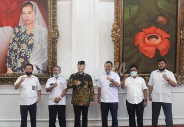 audiensi bersama Kepala Balai Wilayah Sungai Sumatera VII di bawah naungan Kementerian Pekerjaan Umum dan Perumahan Rakyat (PUPR) RI, bertempat di Gedung Balai Raya Semarak, Senin pagi (6/7).