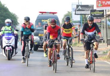 Sepeda santai Kapolda Bengkulu