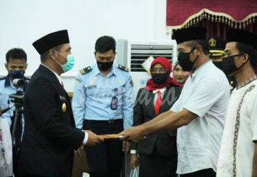 Wakil Gubernur Bengkulu Dedy Ermansyah mengikuti kegiatan penyampaian remisi umumoleh Menhumkam RI Yasonna H Laoly