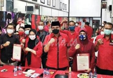 rekomendasi/B.1-KWK dari Dewan Pimpinan Pusat (DPP) PDI-Perjuangan ke Indah-Suaib