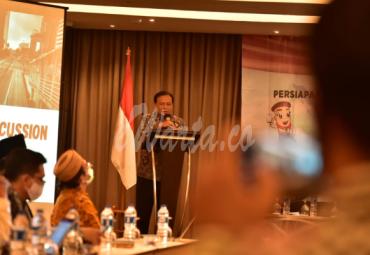 Ketua Bawaslu Abhan saat membuka FGD (Foccus Group Discussion) Persiapan Pelaksanaan SKPP Nasional Angkatan ketiga, di Jakarta, Senin (7/9/2020) malam/Foto: Humas Bawaslu RI