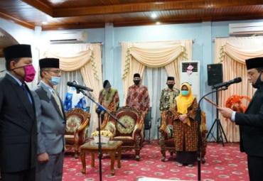 Pelantikan dilakukan Wakil Walikota Bengkulu Dedy Wahyudi, Kamis (10/9/2020) malam.