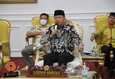 Gubernur Bengkulu Rohidin Mersyah memimpin Rakor SATGAS Covid-19 Provinsi Bengkulu
