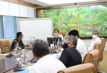 Wagub Dedy Ermansyah melakukan audiensi bersama Menteri Sofyan Djalil.